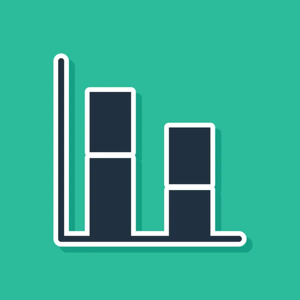 Niebieski Wykres Harmonogram Wykres Diagram Infografika Ikona Wykresu Ciasta Odizolowana — Wektor stockowy