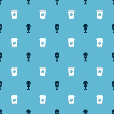 Tavuk budu ve kahve fincanını kusursuz bir şekilde yerleştirin. Vektör