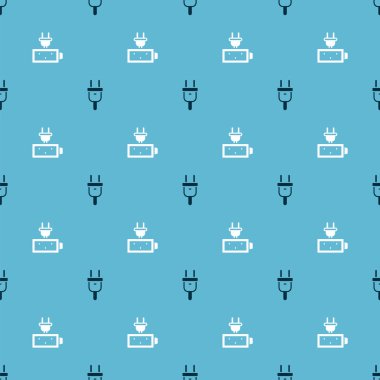 Elektrik prizi ve batarya şarjını pürüzsüz patlayıcıya ayarlayın. Vektör