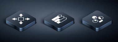 Isometric Oku, Pasta grafiği bilgisini ve simgesini pek çok yönden ayarla. Vektör
