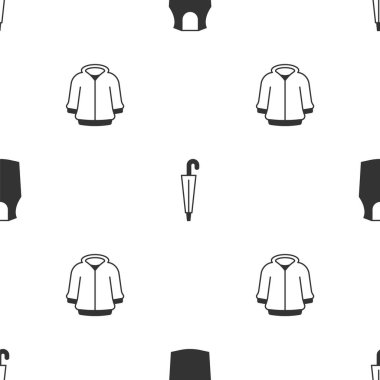 Undershirt 'ü, Şemsiyeyi ve Kapüşonluyu kusursuz bir şekilde ayarla. Vektör