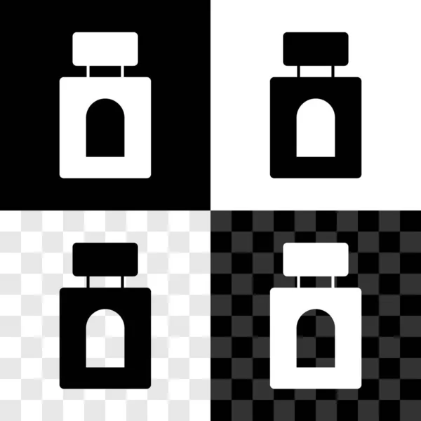 Definir ícone Aftershave isolado em preto e branco, fundo transparente. Ícone de spray de Colónia. Garrafa de perfume masculino. Vetor —  Vetores de Stock