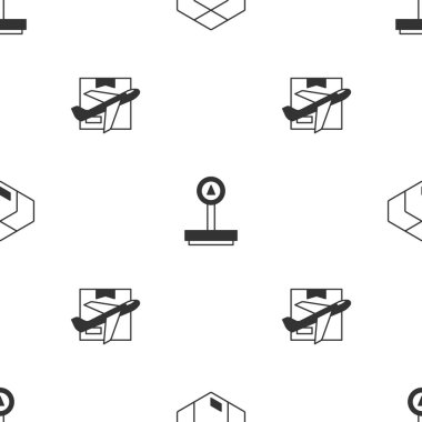Karton karton kutu, ölçek ve düzlem ayarlayın ve kusursuz desen oluşturun. Vektör