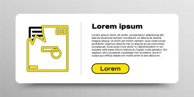 Satır sıralı zarf simgesi beyaz arkaplanda izole edildi. E- posta mektup sembolü. Renkli taslak konsepti. Vektör