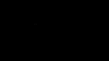 Siyah arkaplanda beyaz çizgi tişört simgesi var. 4K Video hareketli grafik canlandırması