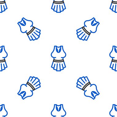 Line Undershirt simgesi beyaz arkaplanda izole edilmiş kusursuz desen. Renkli taslak konsepti. Vektör