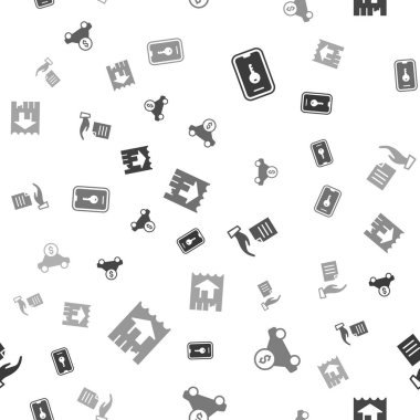 Çevrimiçi gayrimenkul, araba kiralama, ev sözleşmesi ve kusursuz şablon. Vektör