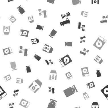 Yönlendirici ve wi-fi sinyali, optik disk sürücüsü, sabit disk HDD ve kesintisiz güç kaynağını kusursuz şablona ayarla. Vektör