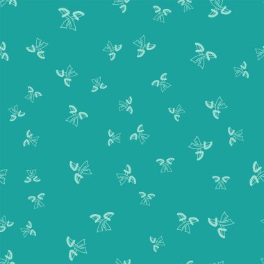 Yeşil Çapraz Korsan Kılıç ikonu yeşil arka planda izole edilmiş kusursuz desen. Kılıç işareti. Vektör