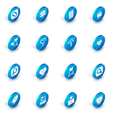 Set Money Büyüyen Kadın, Flört Uygulaması, Kadın Çalışması, Kadın Cinsiyeti, Erkek, Feminizm ve Üreme Sistemi ikonu. Vektör