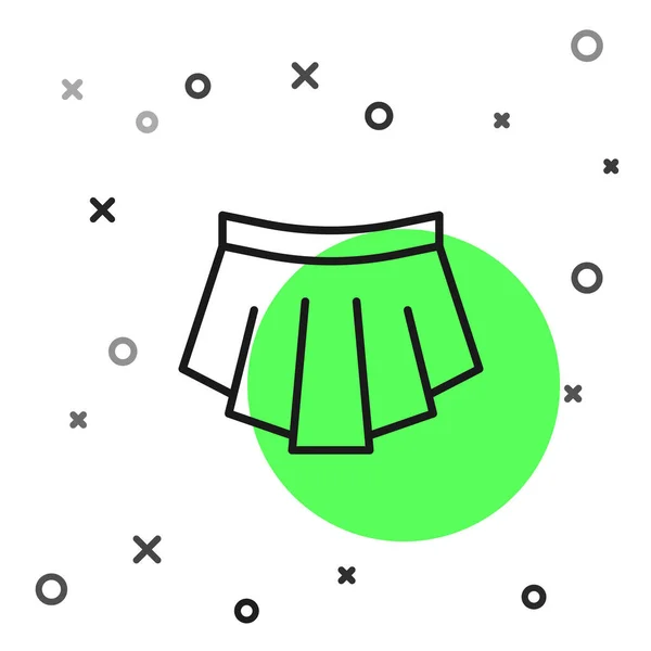 Skirt 아이콘은 배경에서 분리되었다 Vector — 스톡 벡터