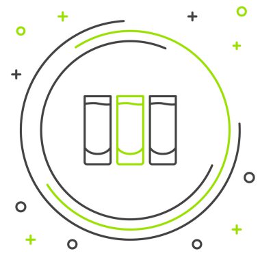 Beyaz arkaplanda çizgi çekimi simgesi izole edildi. Renkli taslak konsepti. Vektör