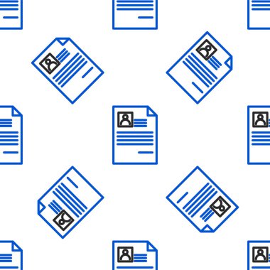 Çizgi simgesini beyaz arkaplanda izole edilmiş şekilde devam ettir. Özgeçmiş başvurusu. Profesyonel personel aranıyor. Personel analizi devam ediyor. Renkli taslak konsepti. Vektör.