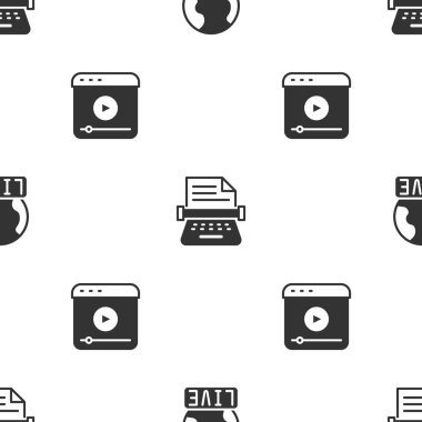 Canlı raporu, retro daktiloyu ve akışı kusursuz şekilde ayarlayın. Vektör