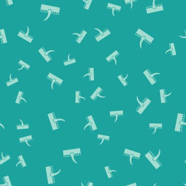 Yeşil insan saç kökü ikonu yeşil arka planda izole edilmiş pürüzsüz desen. Saç bakımı tedavisi. Vektör