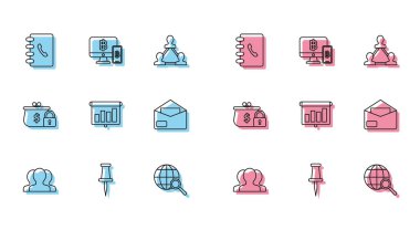 Satır Kullanıcı Grubu, Sunum finans kurulu grafiği, çizelge, şema, bilgi grafiği, pasta grafiği, Zarf, Kapalı cüzdan kilidi ve Bilgisayar monitörü cep telefonu ve bitcoin simgesi. Vektör