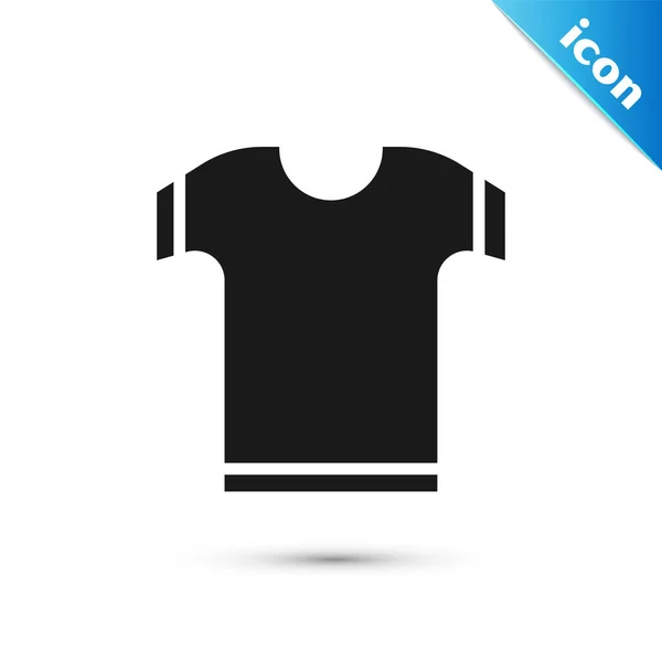 Icône Shirt Gris Isolé Sur Fond Blanc Illustration Vectorielle — Image vectorielle