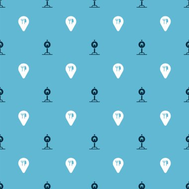 Trafik, kafe ve restoran için otel tabelasını kusursuz bir şekilde ayarlayın. Vektör