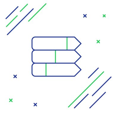 Çizgi pasta grafiği bilgi simgesi beyaz arkaplanda izole edildi. Diyagram çizelgesi. Renkli taslak konsepti. Vektör