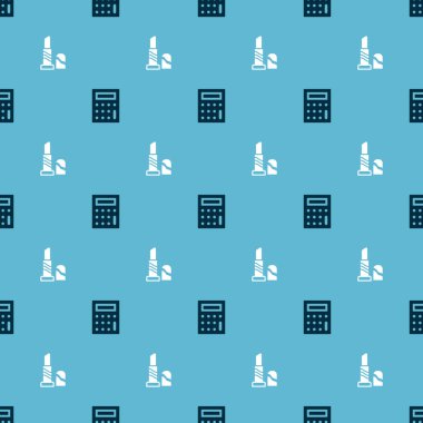 Hesap makinesini ve ruju kusursuz desene ayarlayın. Vektör