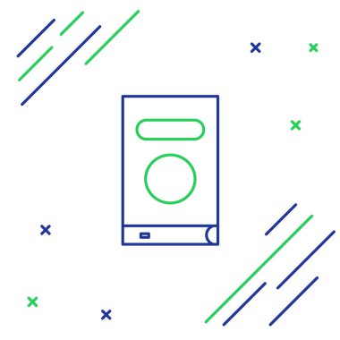 Satır Defteri simgesi beyaz arkaplanda izole edildi. Renkli taslak konsepti. Vektör