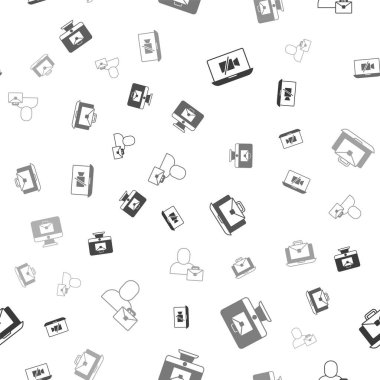 Kamerayı dizüstü bilgisayara al, çevrimiçi çalışıyor ve Freelancer 'ı da kusursuz bir şablona al. Vektör