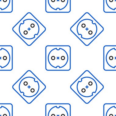 Elektrik çıkış simgesi beyaz arkaplanda izole edilmiş. Elektrik prizi. Rosette sembolü. Renkli taslak konsepti. Vektör