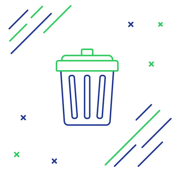 Γραμμή Σκουπιδιών Μπορεί Εικονίδιο Απομονώνονται Λευκό Φόντο Σήμα Σκουπιδοτενεκέ Ανακυκλώστε — Διανυσματικό Αρχείο