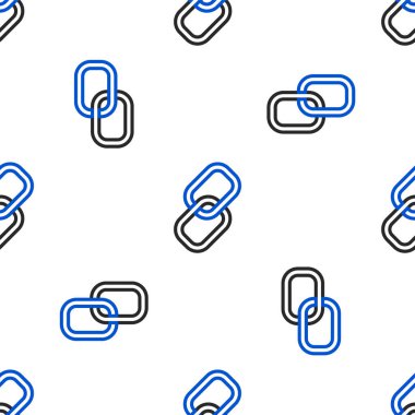 Hat Zinciri simgesi beyaz arkaplanda izole edilmiş kusursuz desen. Bağlantı bekar. Renkli taslak konsepti. Vektör.