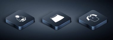 Isome Kapüşonlu tişört ve etek simgesini ayarla. Vektör.