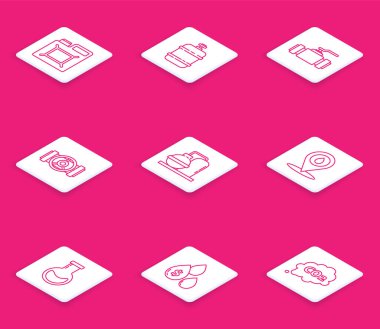 Benzin deposu Propan Endüstri Metalik Boruları ve Petrol Sanayi Fabrika Binası Benzin Yakıt Tespit tüpünü doldur ve Dolar Sembol ikonu ile bırak. Vektör.