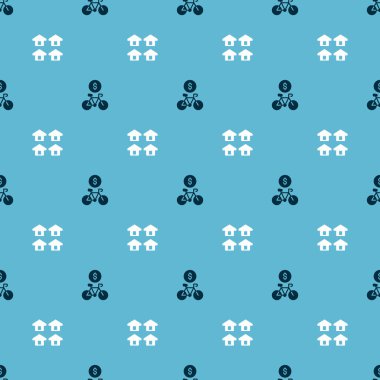 Bisiklet kiralama mobil uygulamasını ve emlakçılığı sorunsuz bir düzene sokun. Vektör