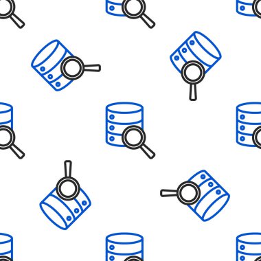 Satır Sunucusu, Data, Web Sunucu simgesi izole edilmiş beyaz arkaplan üzerinde kusursuz desen. Renkli taslak konsepti. Vektör.