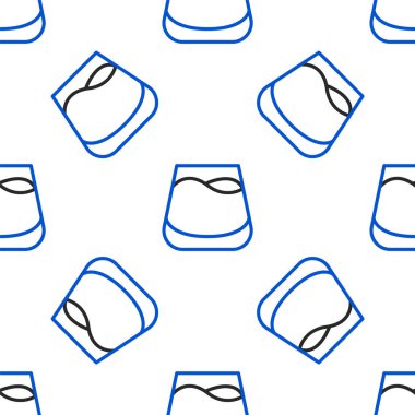 Çizgi Camı viski ikonu beyaz arka planda izole edilmiş pürüzsüz desen. Renkli taslak konsepti. Vektör