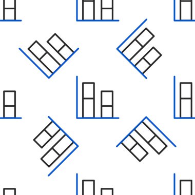 Çizgi grafiği, çizelgesi, çizelgesi, diyagramı, bilgi grafiği, turta grafik simgesi beyaz arkaplanda izole edilmiş kusursuz desen. Renkli taslak konsepti. Vektör.