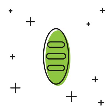 Beyaz arkaplanda siyah ekmek simgesi izole edildi. Vektör.