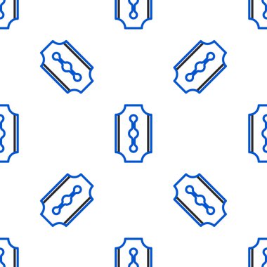 Çizgi Bıçak ikonu beyaz arka planda kusursuz desen izole etti. Renkli taslak konsepti. Vektör.