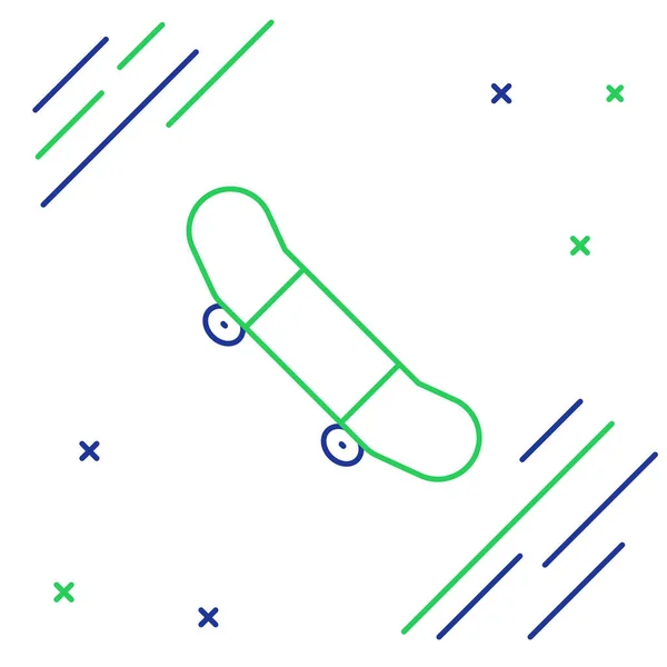 Line Skateboard Trick Symbol Isoliert Auf Weißem Hintergrund Extremsport Sportgeräte — Stockvektor