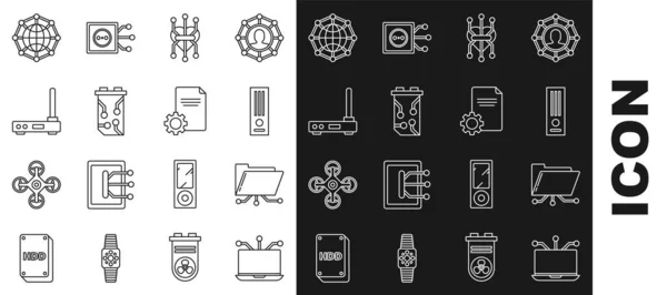 Dizüstü Bilgisayar Dizinini Ayarla Oyun Konsolu Işlemci Grafik Kartı Router — Stok Vektör