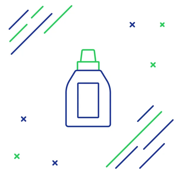 Ligne Bouteille Plastique Pour Détergent Lessive Eau Javel Liquide Vaisselle — Image vectorielle
