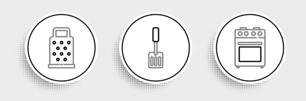 Oven Grater Spatula 아이콘 Vector — 스톡 벡터