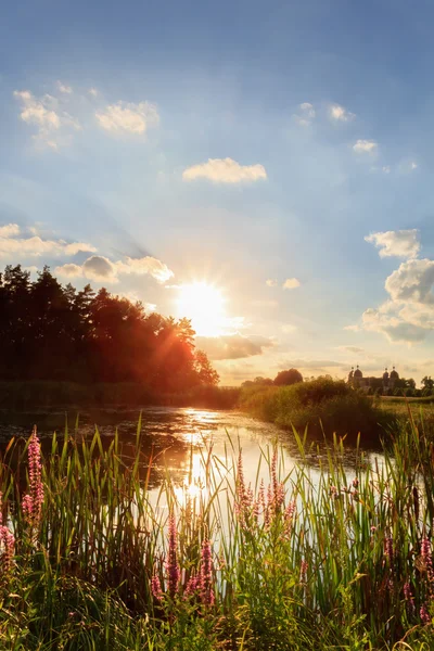 Before Sunset Picture of a lovely Sunset in Oberfranken in Bavaria at Chateau Seehof