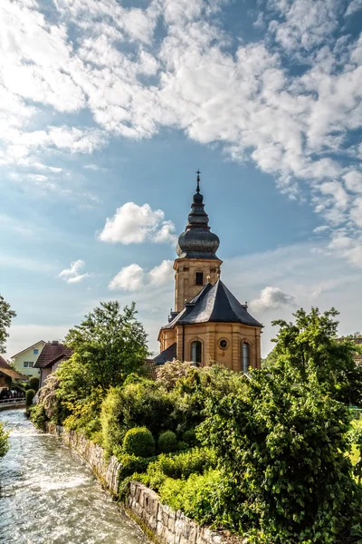 Dorfkirche in Bayern, Deutschland — Stockfoto