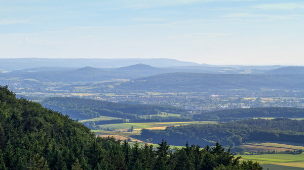 Landscape Panorama Shot from Bavaria, Germany in Summer