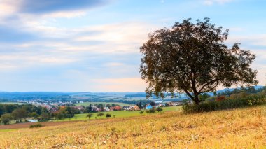 Bavyera 'da sonbahar manzarası