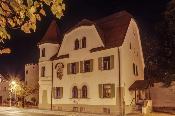 Nacht bij Füssen, hohenschwangau in Duitsland — Stockfoto