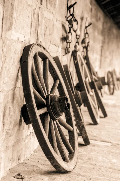 Wooden Wheel Still Life — Stock Photo, Image