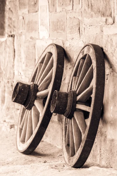 Wooden Wheel Still Life