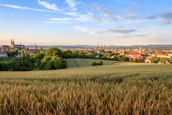 Bamberg letní město pohled — Stock fotografie