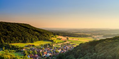 Bavyera kırsal kırsal manzara
